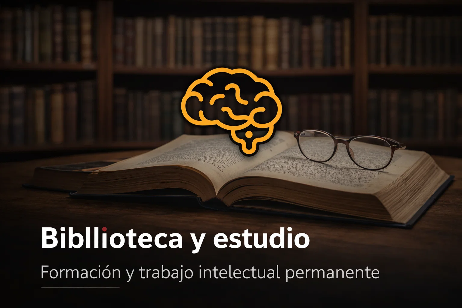 Biblioteca y estudio — formacion y trabajo intelectual