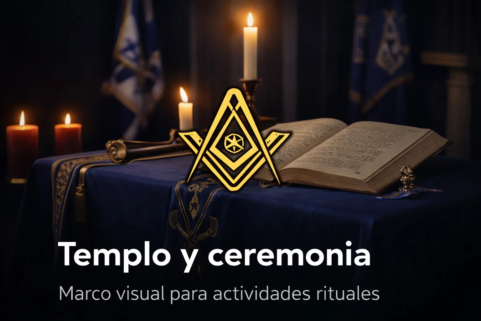 Templo y ceremonia — marco visual institucional